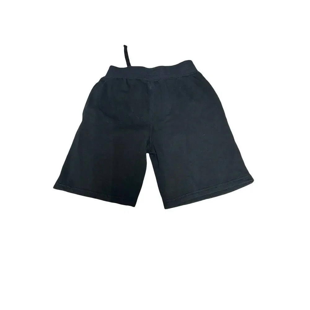 New Balance Kids Medium 10-12 Black Athletic Shorts Logo Sweat Shorts Unisex